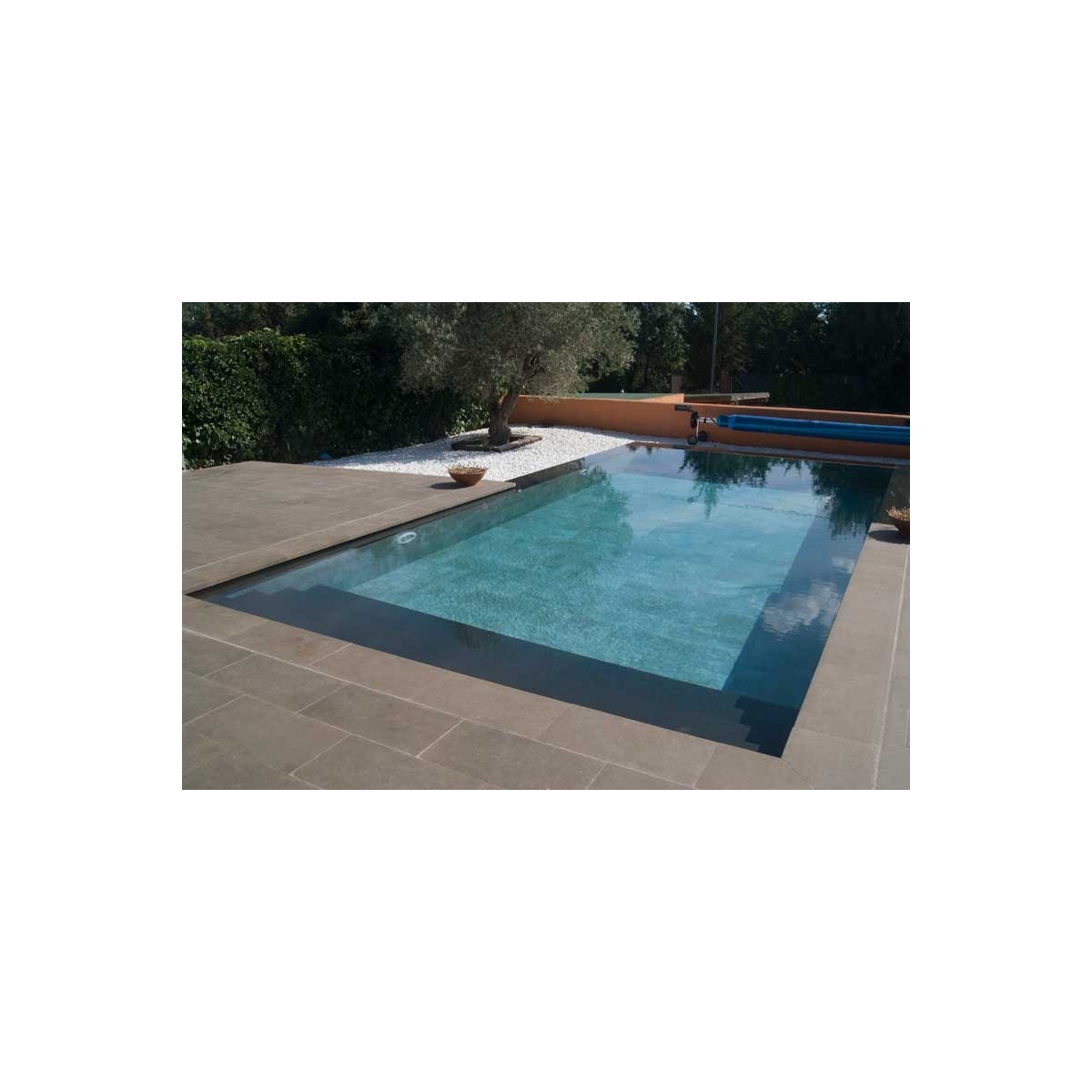Cópia reta para piscina Tao Castanho L62 62,6x31,7x3,8 Rosagres