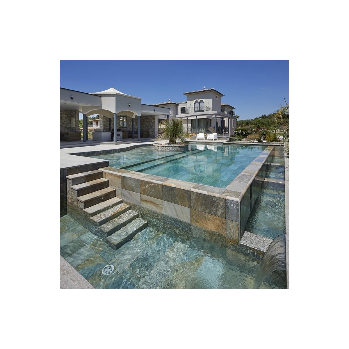 Rosagres Bord de piscine droit Serena Mix L62 62.6x31.7x3.8