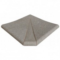 Coin extérieur incurvé Serena Nero SE3 31x31x2.6