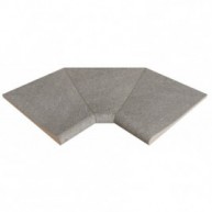 Serena Nero SI3 curved inner corner 46x46x2.6