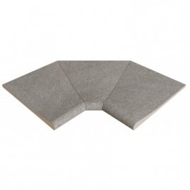 Esquina interior curva Serena Nero SI3 46x46x2,6