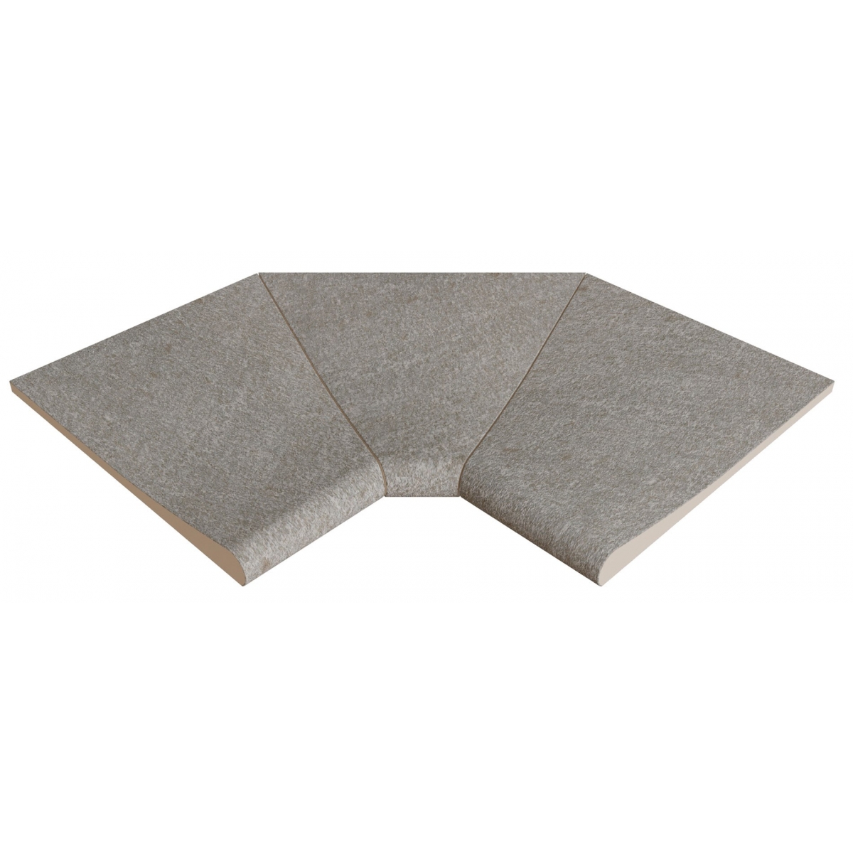 Serena Nero SI3 curved inner corner 46x46x2.6