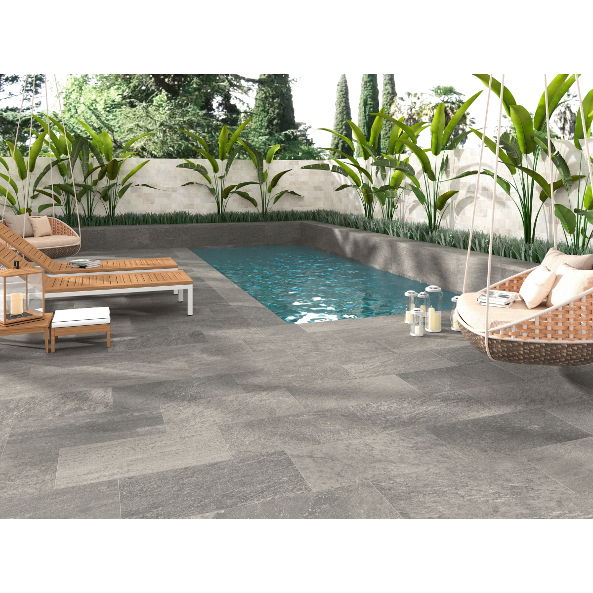 Oxford Slate 33x66,5 (Schachtel mit 1,10 m²) – Oxford Collection – Poolkanten – Marke APE