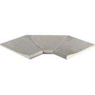 Mistery Grey SI3 curved inner corner 46x46x2.6