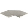 Esquina interior curva Mistery Grey SI3 46x46x2,6