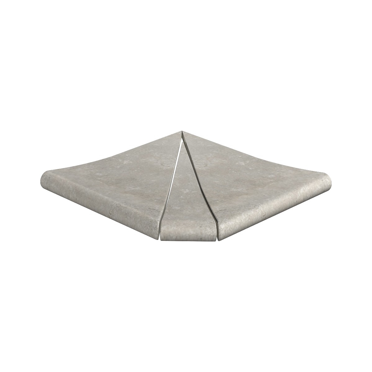 Esquina exterior curva serie Mistery Grey