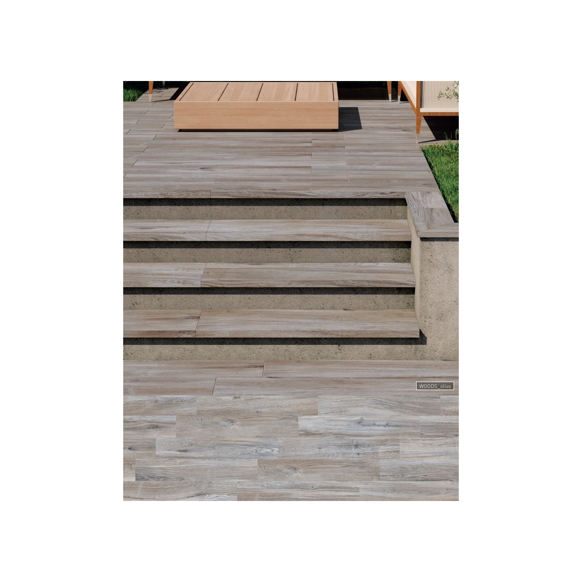 Céramique Majeur Base Bois Olive 20x120 (boîte 1.2 m2)