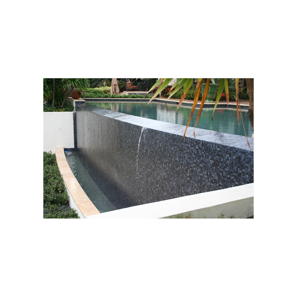 Cheap Plain Dark Grey pool tiles online - Built-in shower trays at the best price