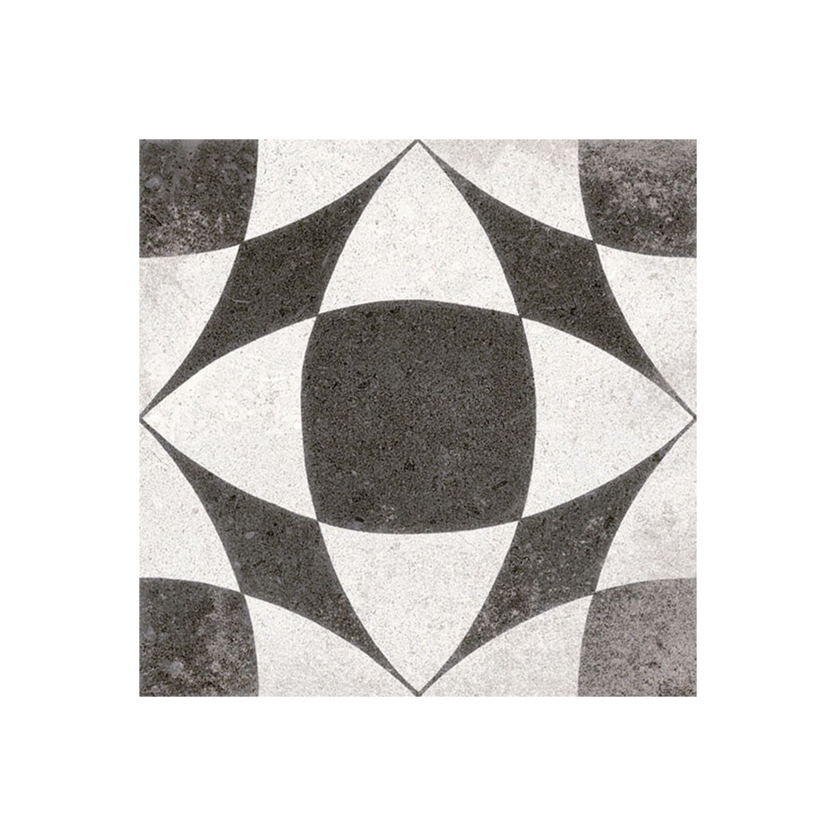 Pavimento hidráulico antiderrapante em porcelana - Berkane Black 20x20 (m2)