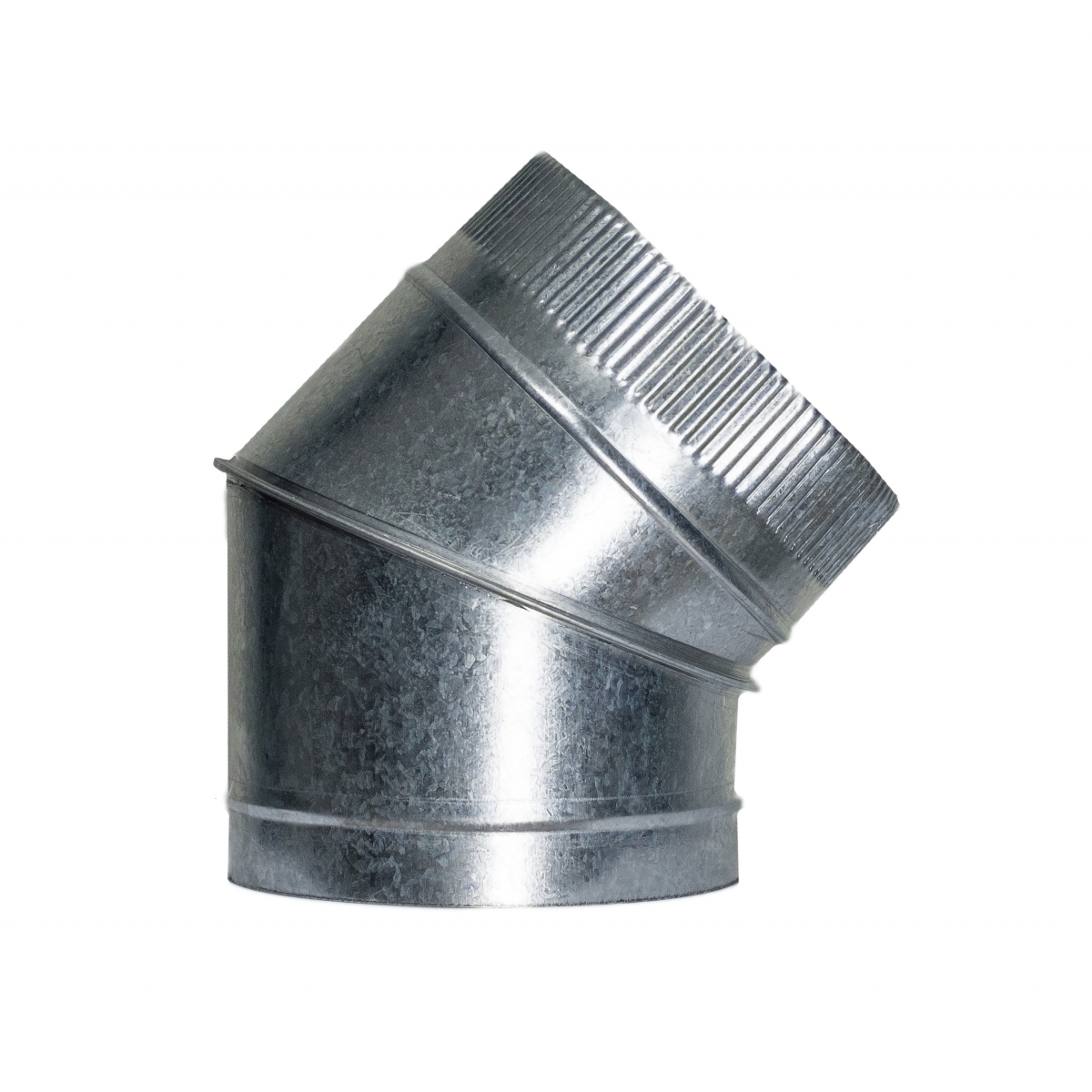 Cotovelo galvanizado com setores de 45º