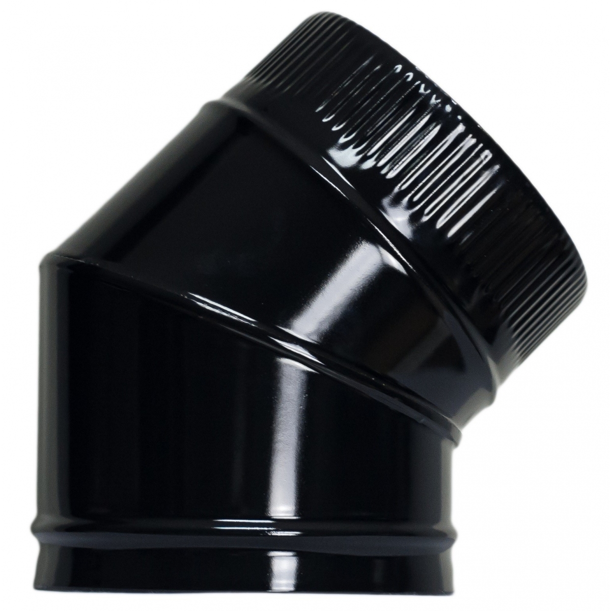 Vitrified elbow with 45º sectors