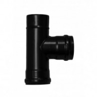 "T" terminal for pellet stoves