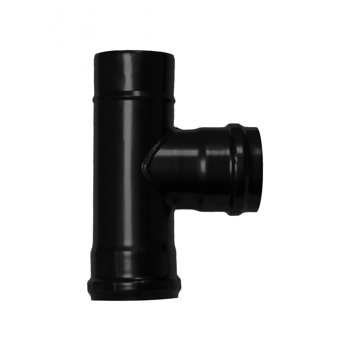 "T" terminal for pellet stoves