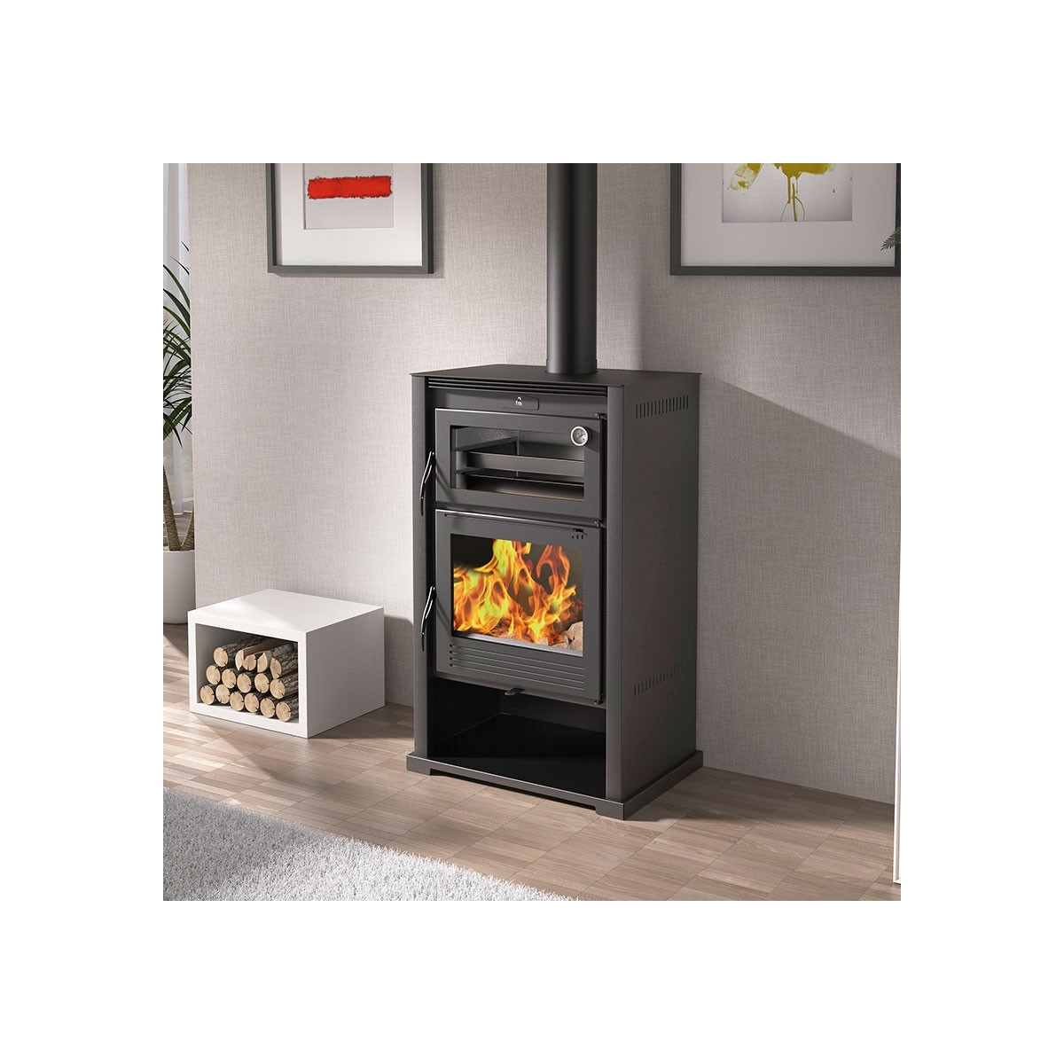 Wood stove with oven M-107 Direct gift