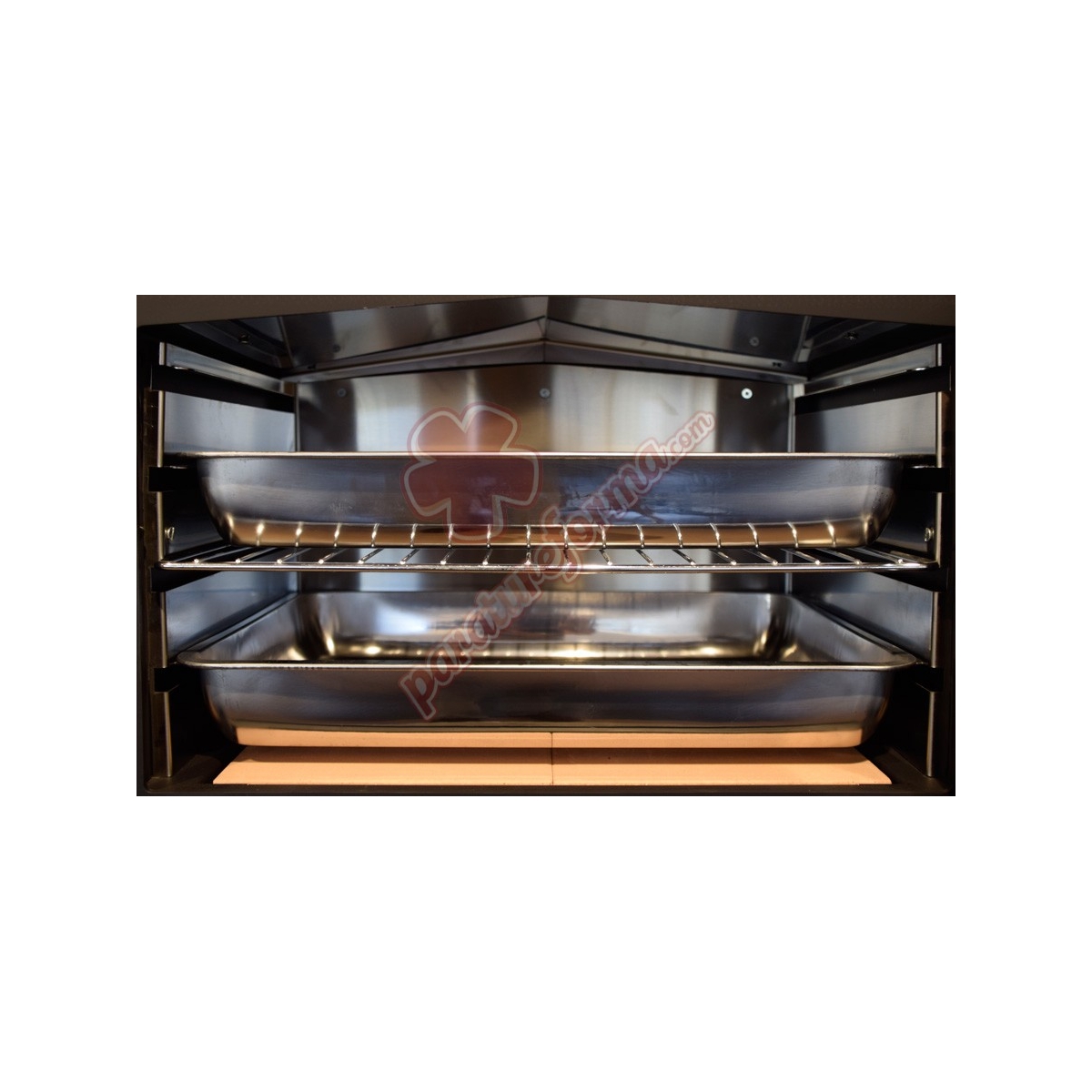 FM M-107 - Wood stove with woodshed, double chamber and oven FM Calefacción Wood stoves