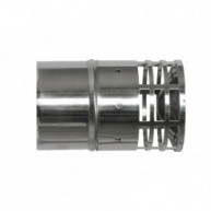 Stainless steel side discharge cap