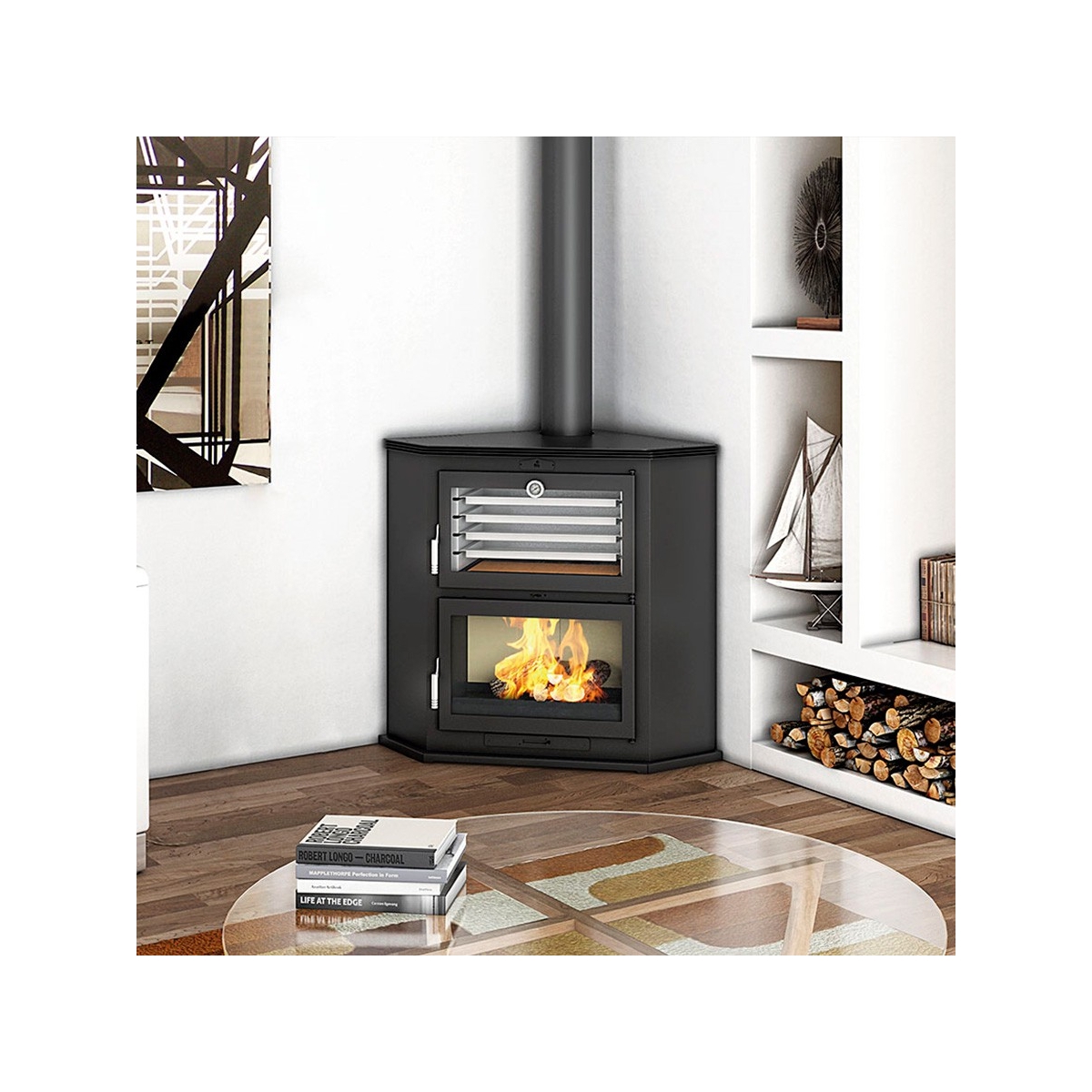 Cuisinières à bois d’angle HL-200-R Cadeau direct