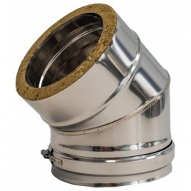 Double wall stainless steel elbows 45º and 90º
