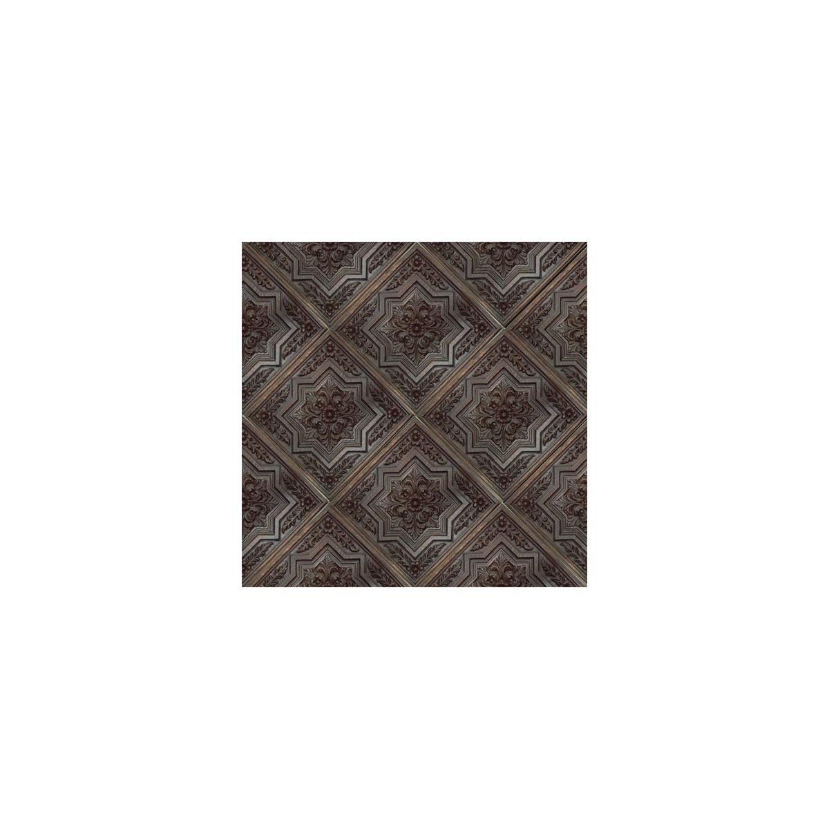 Rustic ceiling light imitation wood 50x50 cm