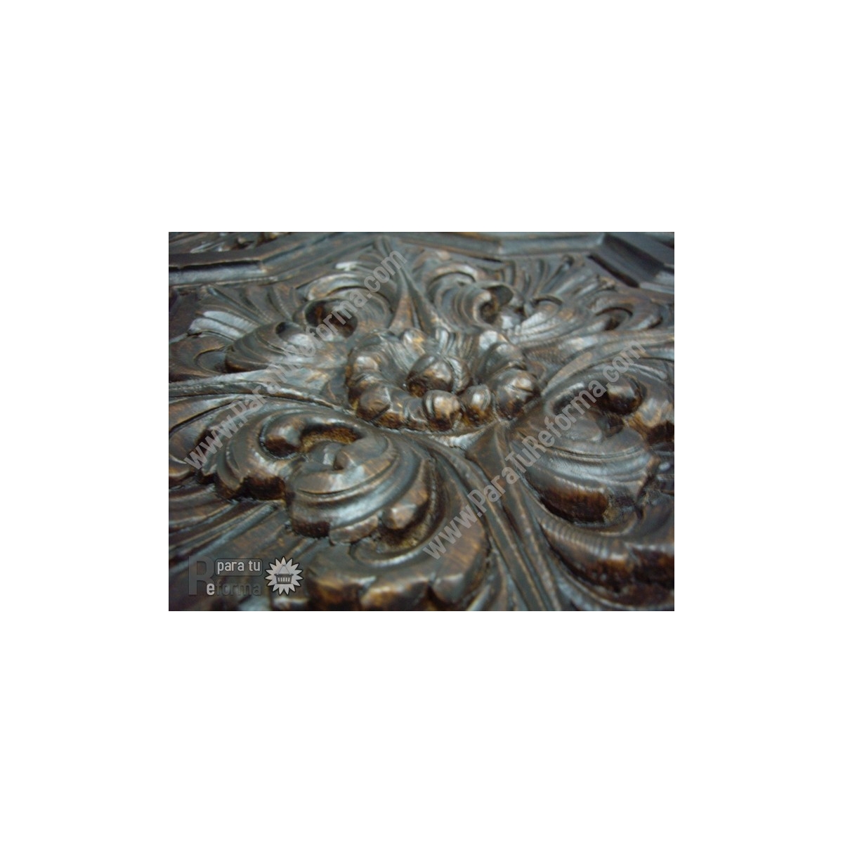 La Viguería Rustic ceiling light imitation wood 50x50 cm