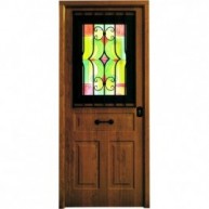 Antique armored door with window - Cearco