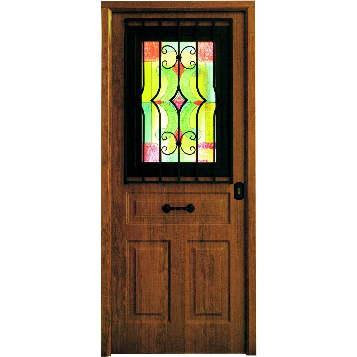 Antike gepanzerte Tür mit Fenster – Cearco