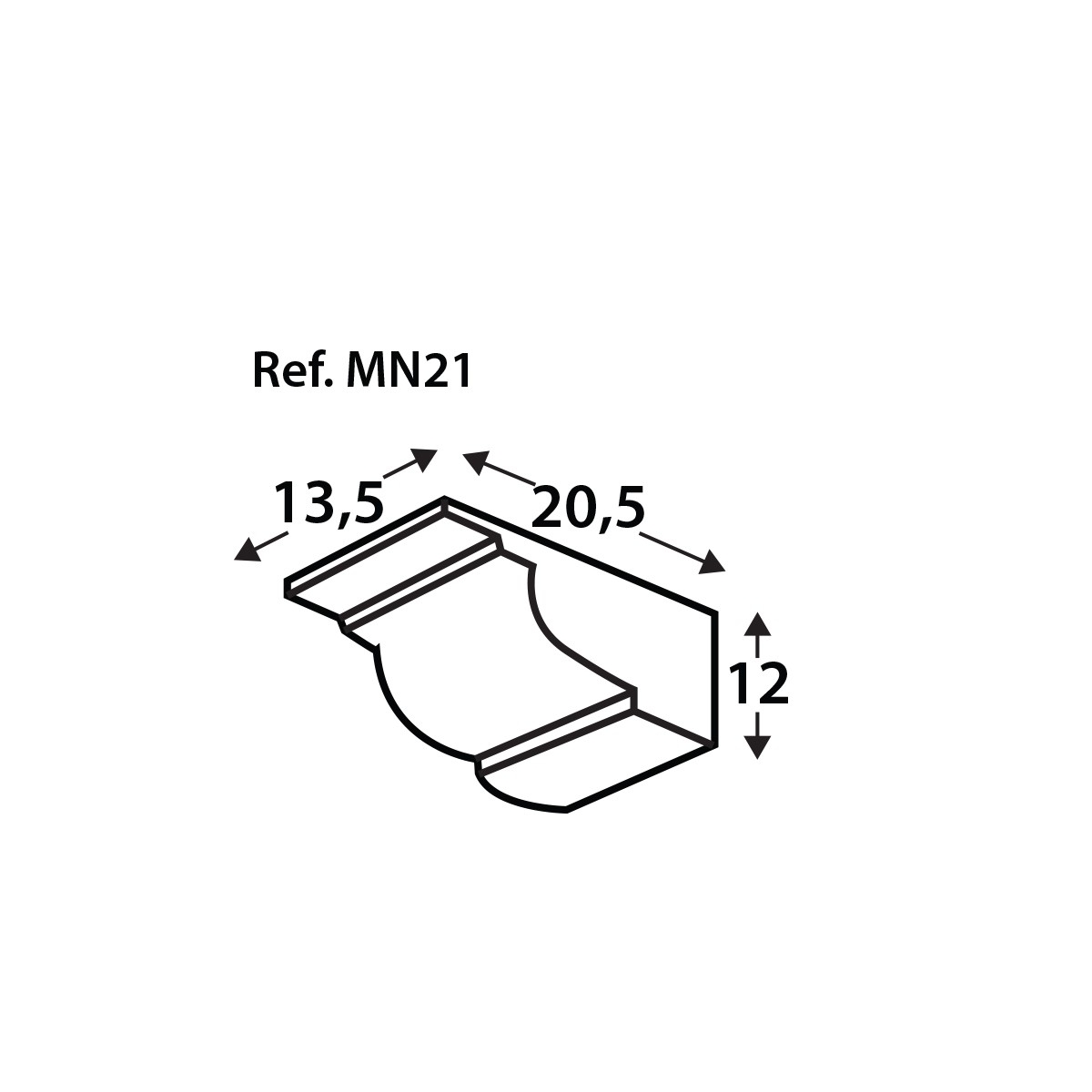 Support MN21 - Supports imitation bois polyuréthane - Marque La Viguería