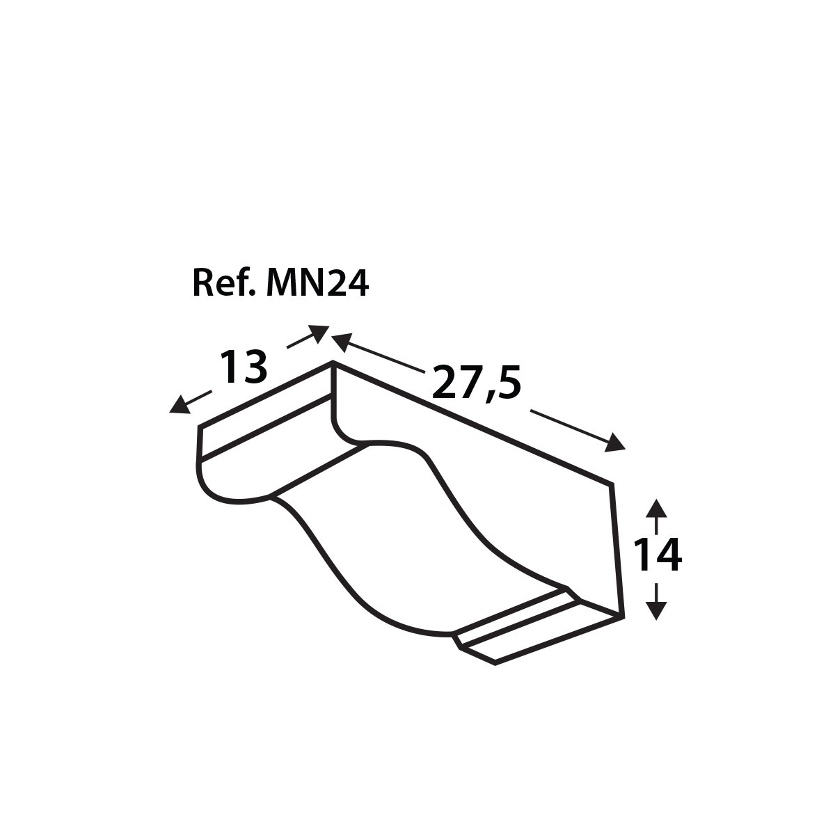 MN24 Bracket - Polyurethane wood imitation brackets - Brand La Viguería