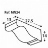 MN24 Bracket - Supports imitation bois polyuréthane - Marque La Viguería