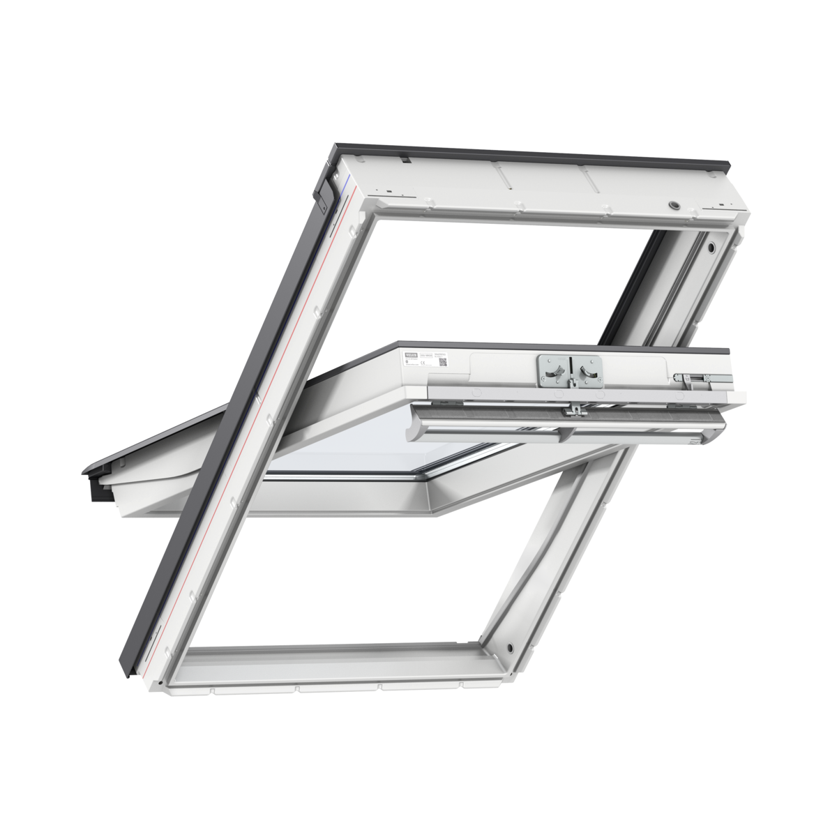 Fenêtre tournante avec finition polyuréthane blanc