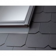 Grey sealing frame for flat roof