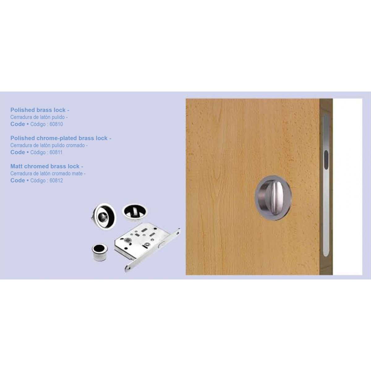 Portes - Structure de porte coulissante 800 x 2020 x 69 mm - Structures pour portes coulissantes