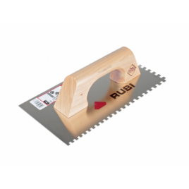 STEEL toothed trowel 28x12 cm (8x8mm)