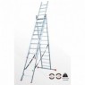 Leiter 3 Abschnitte 7 Stufen 2,00 - 4,50 m
