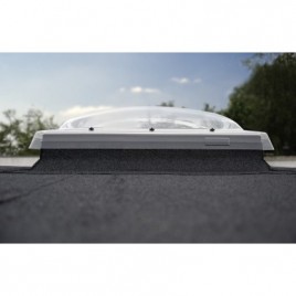 Janela eléctrica de teto plano com cúpula exterior em acrílico