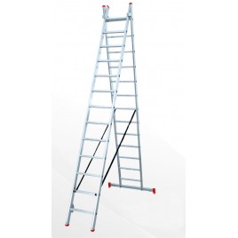 Leiter 2 Abschnitte 13 Stufen 3,45 - 7,10 m