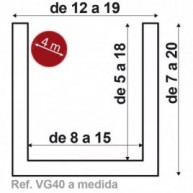 Custom beam 400x19x20 maximum