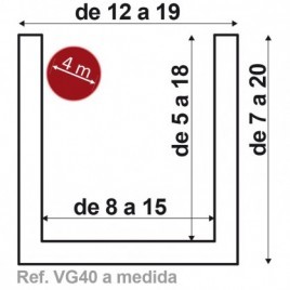 Custom beam 400x15x18 maximum
