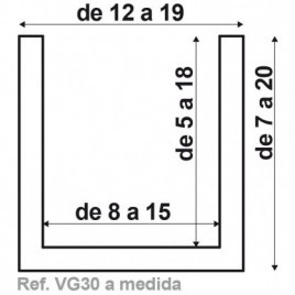 Poutre sur mesure 300x15x18 maximum