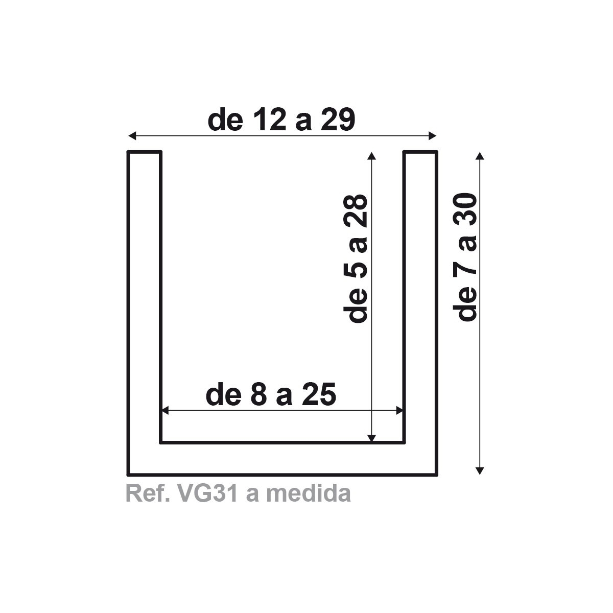 Poutre sur mesure 300x29x30 maximum