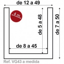 Poutre sur mesure 400x45x48 maximum