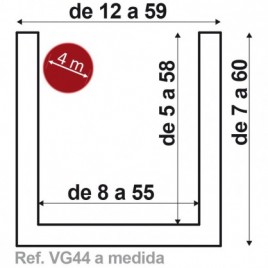 Poutre sur mesure 400x55x58 maximum