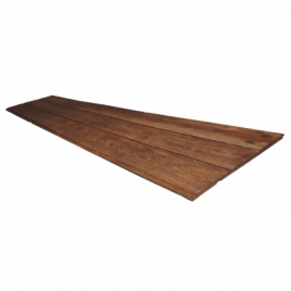 Rustic panel of tres imitation wood slats of 300x62cm