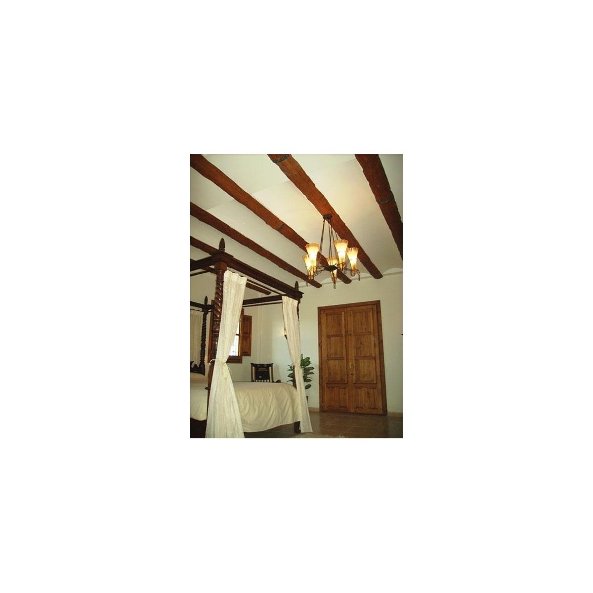 Polyurethane wood imitation beams La Viguería - Beam 300x12.5x7 straight half round