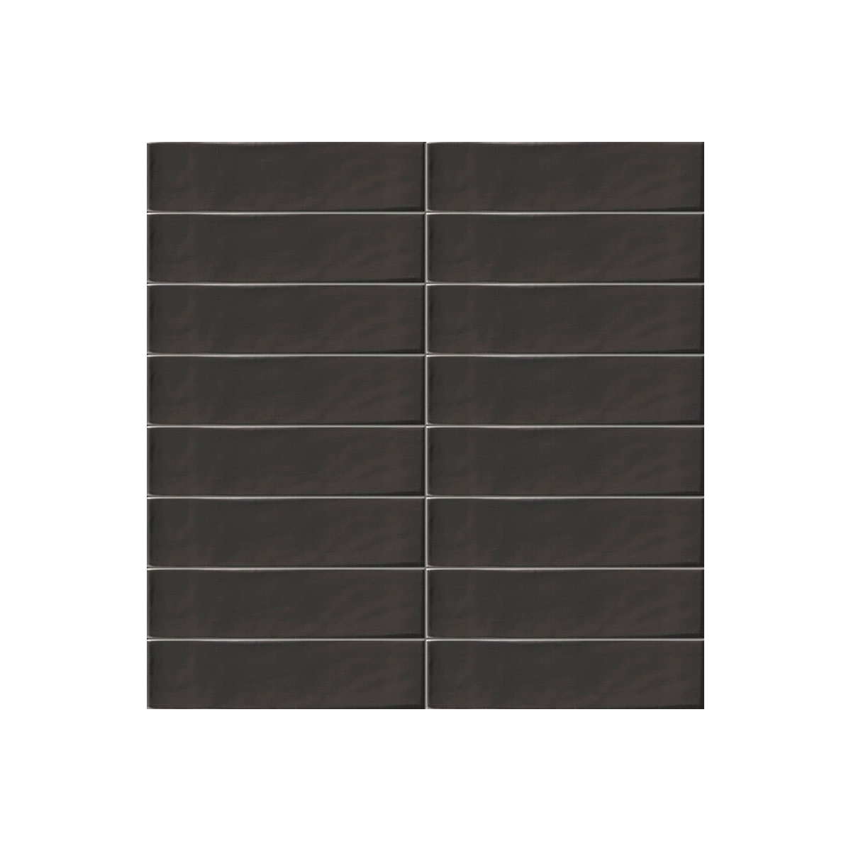 Quadro de Settecento rústico preto mate 7,5x30 cm (caixa 1 m2)