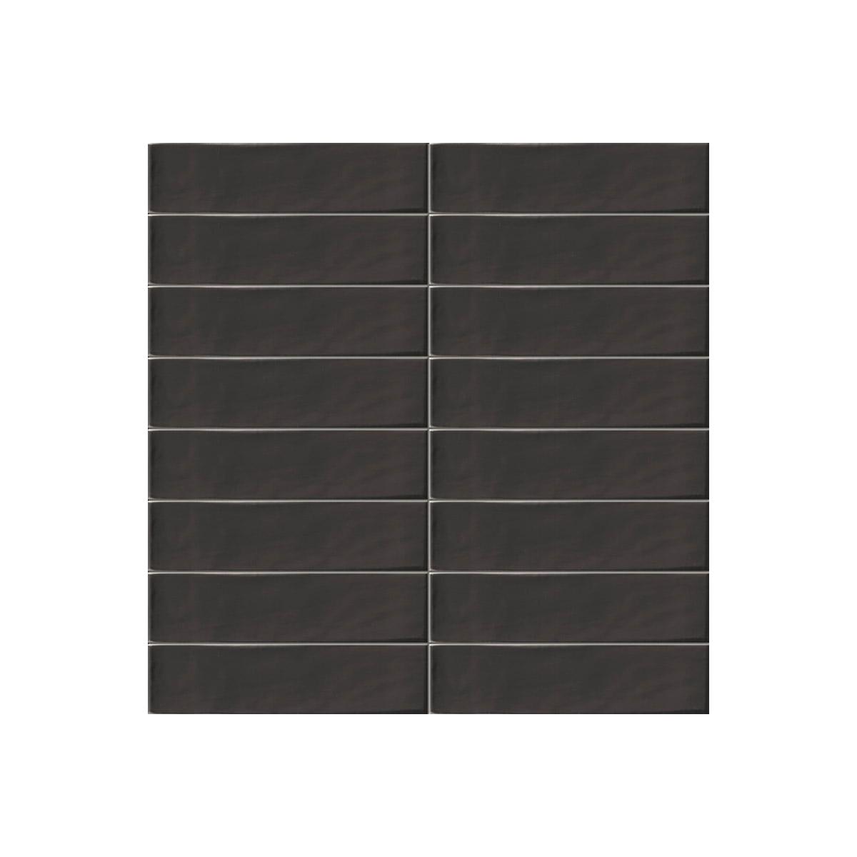 Photo of Settecento rustic matte black 7.5x30 cm (box 1 m2)