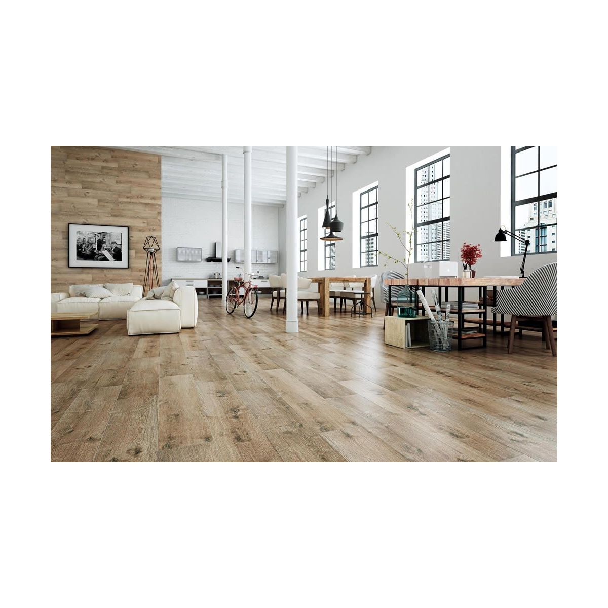 Photo de Merbau Oak 23x120 (boîte de 1,12 m2)