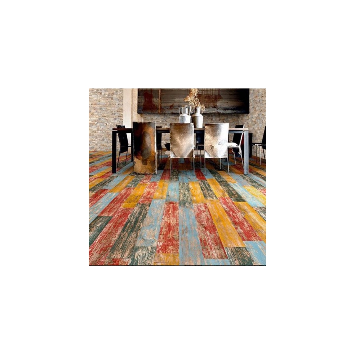 Wood imitation flooring - Faro de Vives Collection - Yugo-R Volcan Lighthouse 14.4x89.3 cm