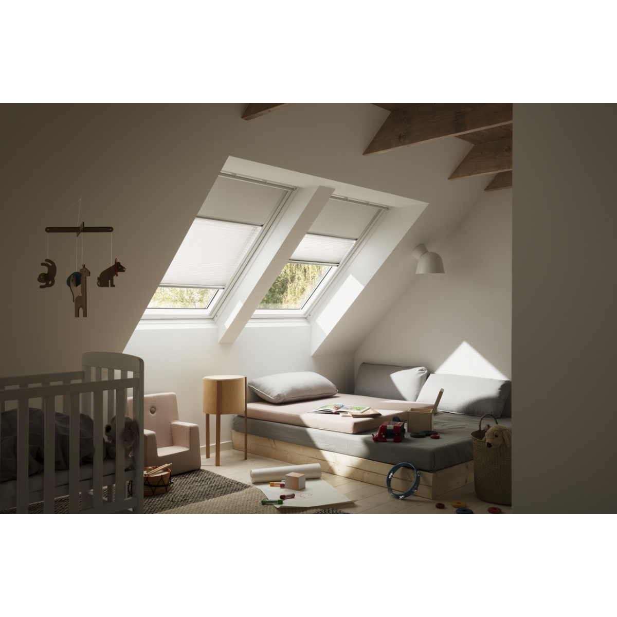 DUO Blackout Blind VELUX DUO Manual Blackout Blind DFD Navy Blue 1100 Standard