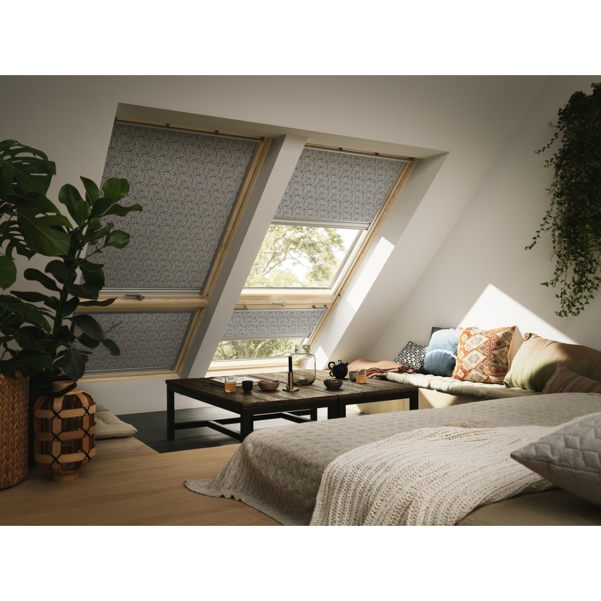 Velux DUO-Handbuch DFD Gray 0705 Standardvorhang